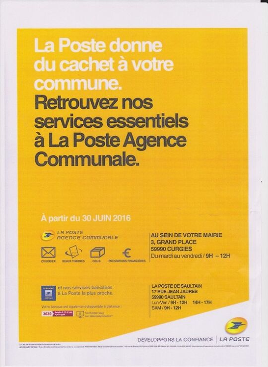 La Poste devient Agence Communale